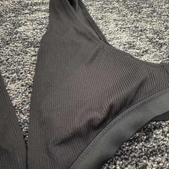 Aerie Ribbed Black Swimsuit (S) - Picture 2 of 6